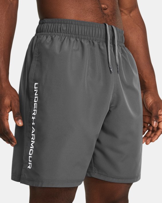 Men's UA Tech™ Woven Wordmark Shorts, Gray, pdpMainDesktop image number 3